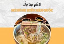 Bữa trưa quốc tế với món mì nóng Hàn Quốc