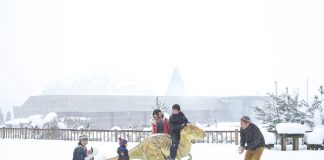 Khám phá bảo tàng khủng long giữa mùa đông Nhật Bản