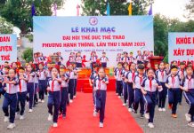 Phường Hạnh Thông đưa phong trào thể dục thể thao vào trường học và doanh nghiệp