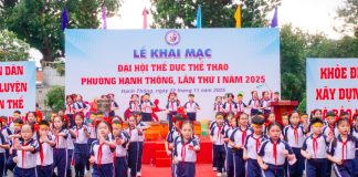 Phường Hạnh Thông đưa phong trào thể dục thể thao vào trường học và doanh nghiệp