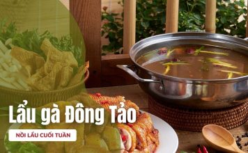 Nồi lẩu trưa cuối tuần mới lạ cùng thịt gà Đông Tảo