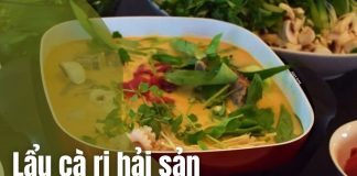 Nồi lẩu cà ri hải sản cuối tuần đậm đà vị biển