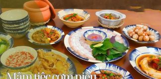 Mâm cơm niêu năm món đậm đà hương vị miền quê