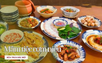 Mâm cơm niêu năm món đậm đà hương vị miền quê