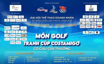 Giải Golf Cúp Costamigo 2025: Thi đấu kết hợp nghỉ dưỡng tại NovaWorld Phan Thiet