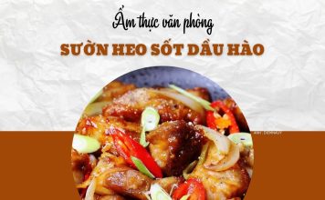 Thử vị sườn heo sốt dầu hào cho bữa trưa văn phòng