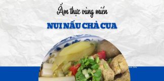 Bữa trưa đầu tuần nhẹ nhàng với nui nấu chả cua