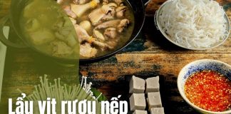 Lẩu vịt rượu nếp: nồi lẩu ấm nồng cho bữa sum họp cuối tuần
