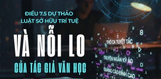 Điều 7.5 dự thảo Luật Sở hữu trí tuệ và nỗi lo của văn học