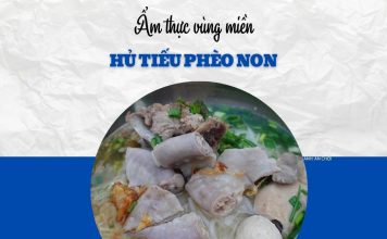 Bữa trưa giữa tuần thử vị hủ tiếu phèo non