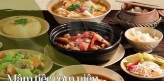 Mâm cơm niêu vị quê với những món kho và canh quen thuộc