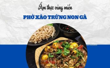 Thử vị phở xào trứng non gà cho bữa trưa đầu tuần