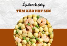 Đổi vị bữa trưa văn phòng với cơm tôm xào hạt sen