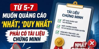 Siết quảng cáo tự nhận ‘số 1’, ‘tốt nhất’ từ ngày 5-7