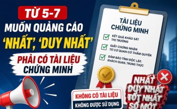 Siết quảng cáo tự nhận ‘số 1’, ‘tốt nhất’ từ ngày 5-7